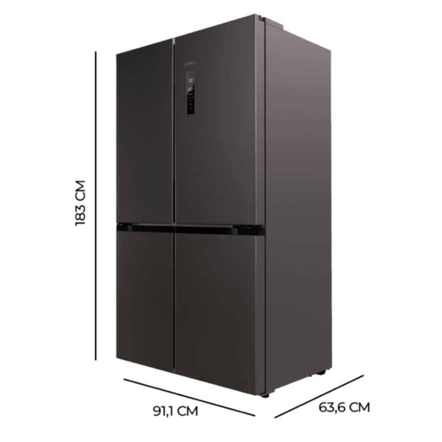 additioanl image for  Cecotec American Fridge 4 Door 490 L 